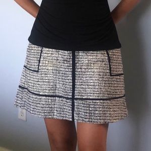 Blank and white Ann Taylor Skirt